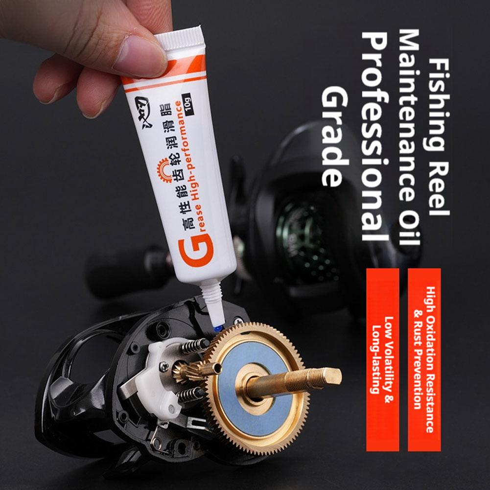 Reel Repair Kit - Juego de grasa y aceite lubricante