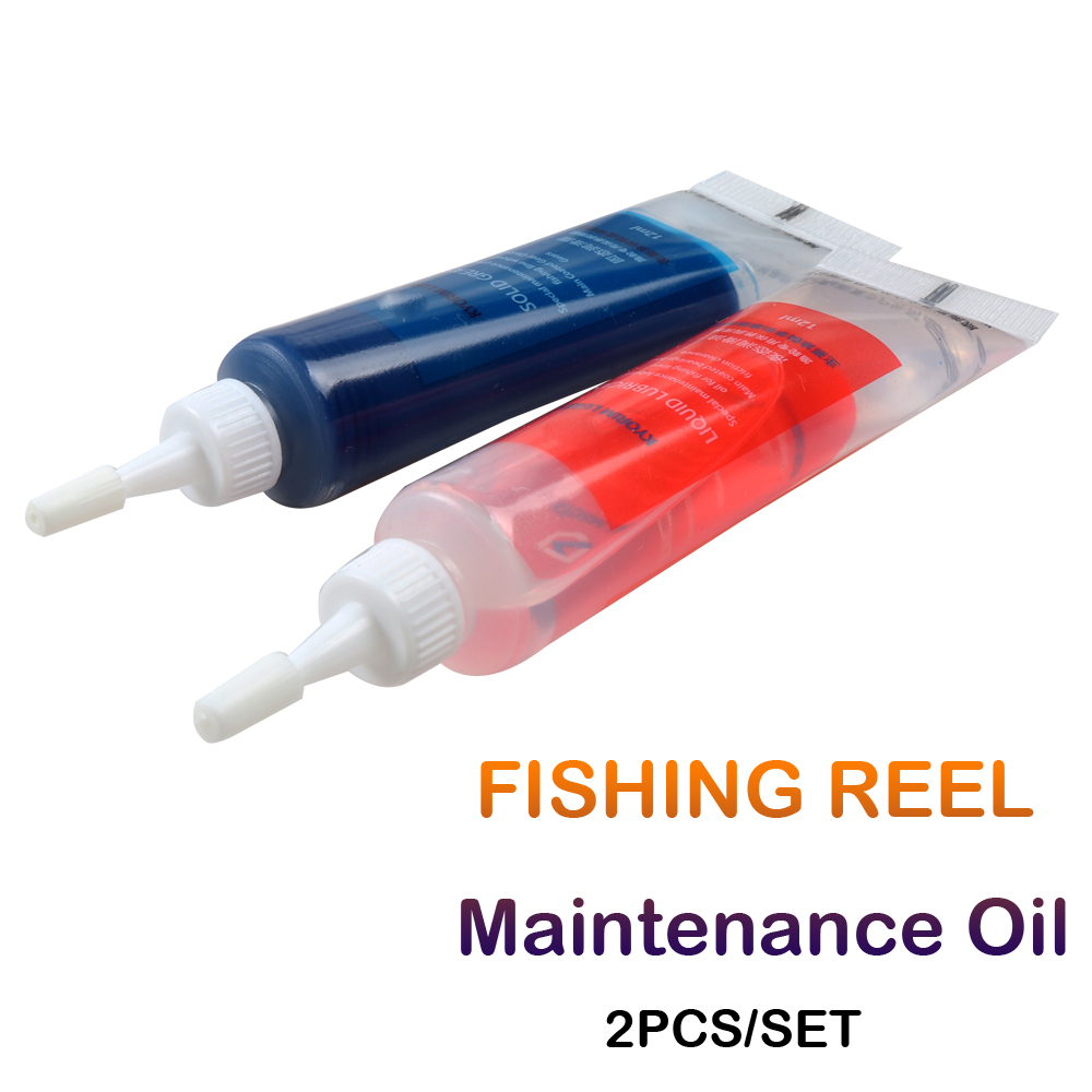 Reel Oil - Carrete de pesca de 2 piezas,