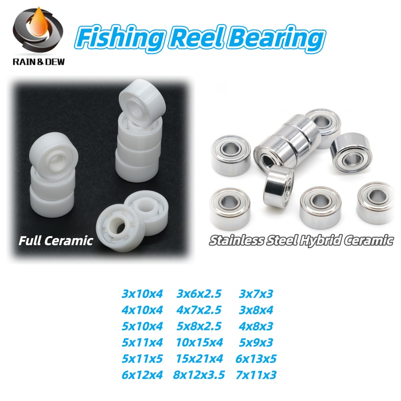 Baitcasting Reel - Rodamientos cerámicos híbridos de cerámica (1/5/10P)